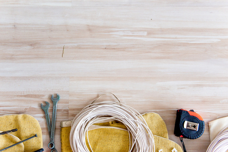 a set of construction tools or instruments drill nailsの写真素材