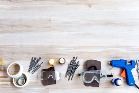 a set of construction tools or instrumentsの写真素材