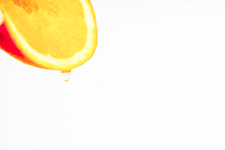 Creative layout made of fruits on a white background