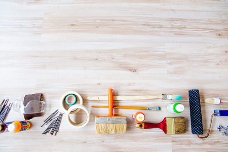 a set of construction tools or instrumentsの写真素材