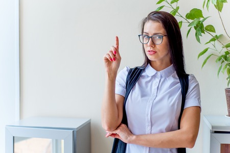 Beautiful business woman having a great ideaの写真素材
