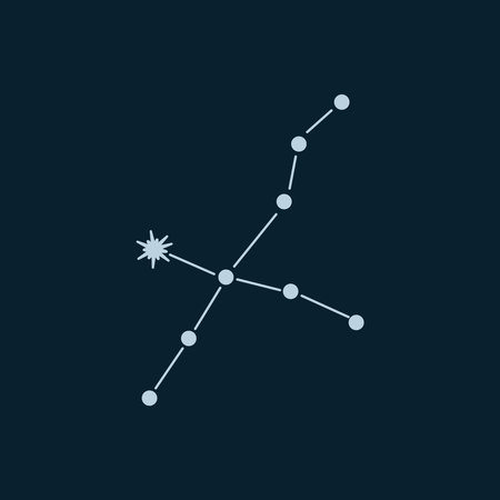 Constellation Cygnus. Vector illustration.のイラスト素材