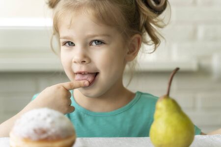 beautiful delicious donut. appetizing background of sweet flour mealの写真素材