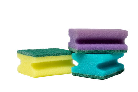set of 3 cleaning sponges. isolate on white background
