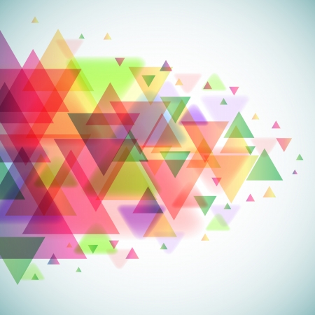 Abstract colorful triangles background のイラスト素材