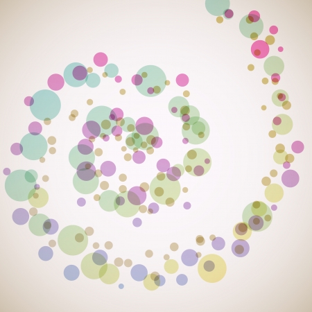 Color circles spiral vector background のイラスト素材