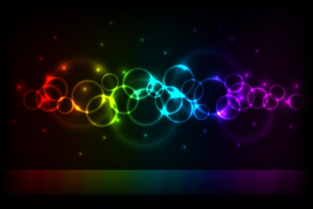 Vertical color circles background with copy space のイラスト素材
