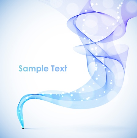 Abstract blue smoke background with copy space.のイラスト素材