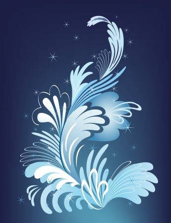 Abstract winter design element with sparks.のイラスト素材