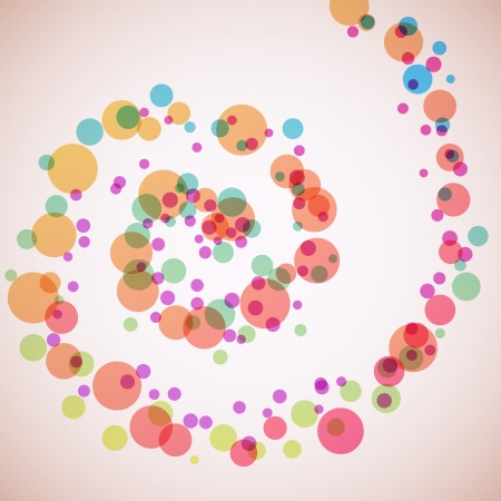 Abstract color reddish circles spiral background.のイラスト素材