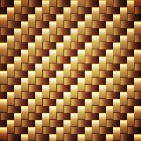 Seamless golden webbed square texture.のイラスト素材