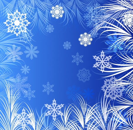 Abstract winter window ornaments background.のイラスト素材