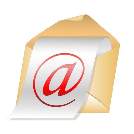 E-mail icon isolated on white background のイラスト素材