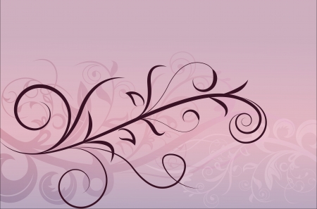 Pink floral horizontal background with copy space のイラスト素材
