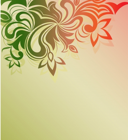 Floral ornament vector background with copy space のイラスト素材