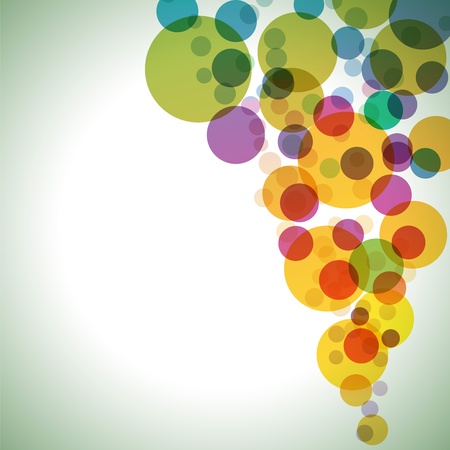 Colorful circles vector background.のイラスト素材