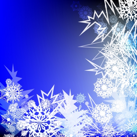 Winter corner ornament vector background.のイラスト素材
