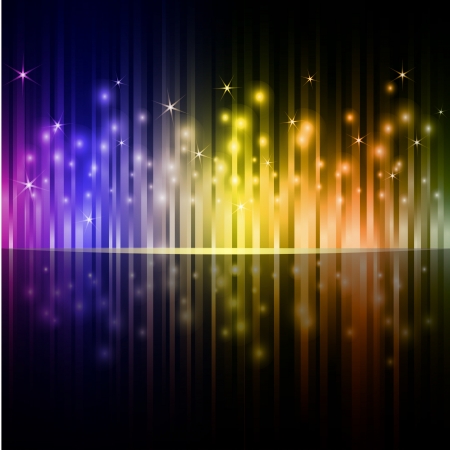 Colorful vertical stripes dark background のイラスト素材