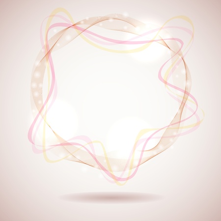 Abstract red smoke ring design element のイラスト素材