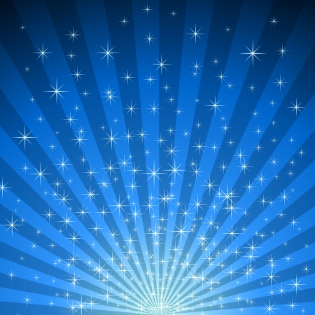 Abstract blue star burst vector background  のイラスト素材