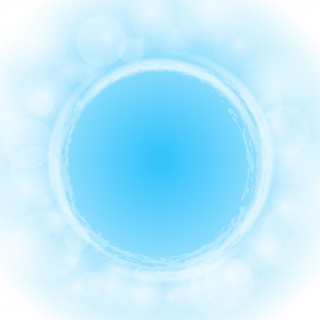 Blue sky round vector background with copy space のイラスト素材