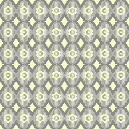Seamless vintage abstract geometric vector wallpaper.のイラスト素材