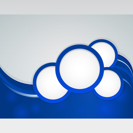 Abstract blue wave background with copy space.のイラスト素材