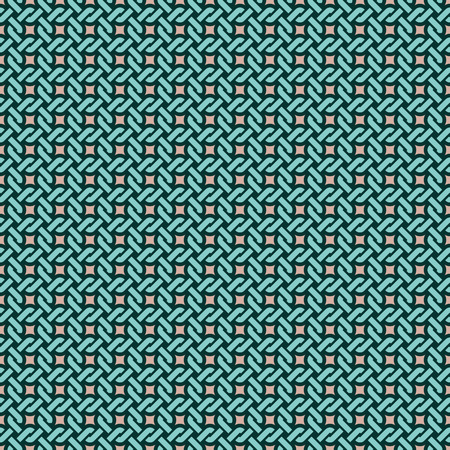 Seamless blue and green geometric vector wallpaper pattern.のイラスト素材