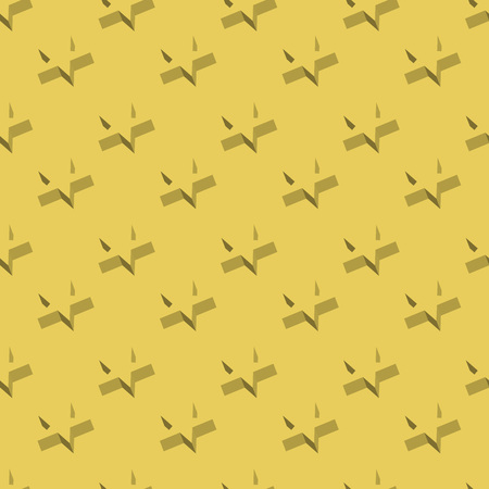 Seamless 3D star flat design vector pattern.のイラスト素材