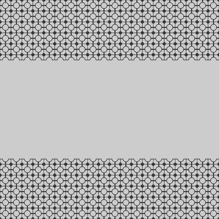 Ornate grid with grey copy space vector background.のイラスト素材