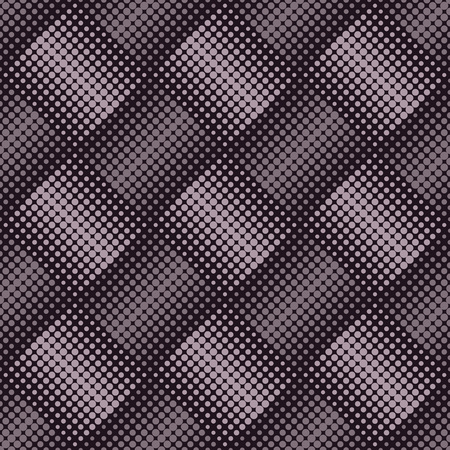 Seamless vintage diamond shape halftone vector background.のイラスト素材