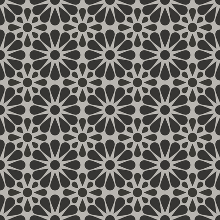 Seamless flower shaped cage wallpaper. Abstract floral vector background.のイラスト素材