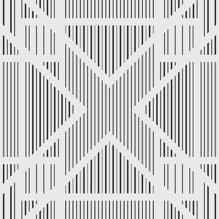 Seamless light gray simple lines geometric pattern. Vector Background.のイラスト素材