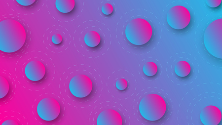 Minimal vivid colors geometric background. Abstract modern backdrop with gradient shapes and lines. Eps10 Vector Illustration.のイラスト素材