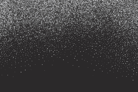 Falling snow Christmas background with black copy space. Vector illustration.のイラスト素材
