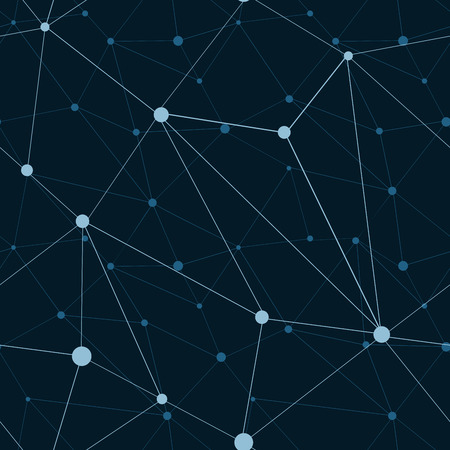 Abstract atomic structure pattern background. Vector illustration.のイラスト素材