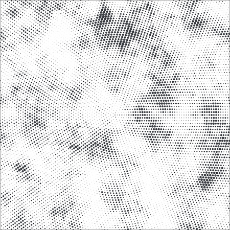Black and white halftone grunge texture. Overlay graphic element. Vector Illustration.のイラスト素材