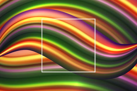 Colorful wavy liquid style gradient background. Modern vivid background for cover design. Vector illustration.のイラスト素材