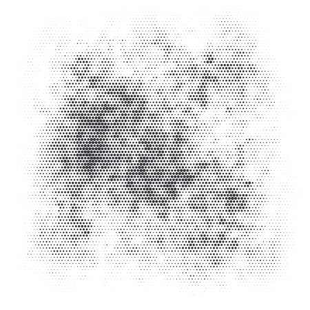 Black and white halftone grunge texture. Overlay graphic element. Vector Illustration.のイラスト素材