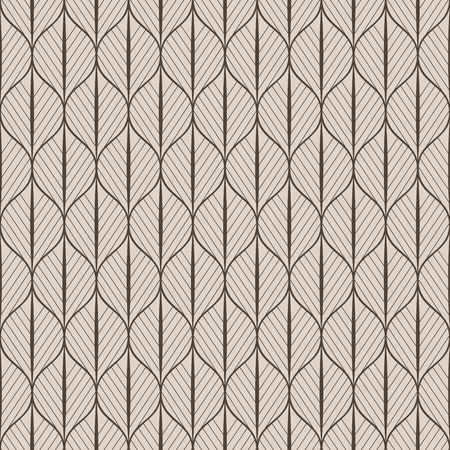 Abstract stylized line foliage seamless wallpaper pattern. Vector illustration.のイラスト素材