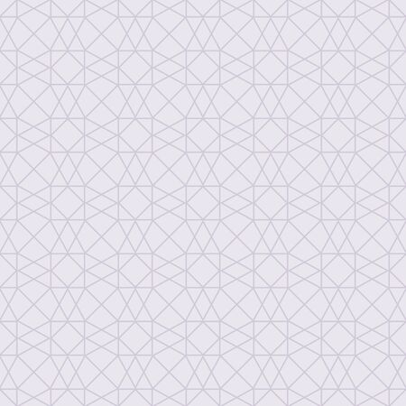 Seamless gray and white arabic line pattern background. Vector illustration.のイラスト素材