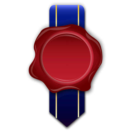 Vector red blank badge for price. Set of stickers and labels of various shapes.のイラスト素材