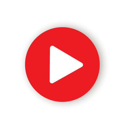 play button in modern style. Cursor sign. Ui icon. Vector illustration. Stock image. EPS 10.のイラスト素材