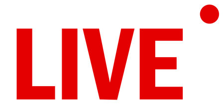 Red live frame, great design for any purposes. Online video. Video player template. Vector illustration. stock image.のイラスト素材