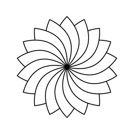 Flower Icon in trendy flat style isolated. stock image.のイラスト素材