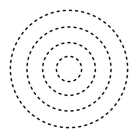 Custom made brushes frames in circle shape. Vector illustration. Stock image.のイラスト素材
