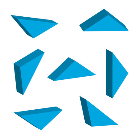 Triangle Retro Shape. Vector illustration. Stock image.のイラスト素材