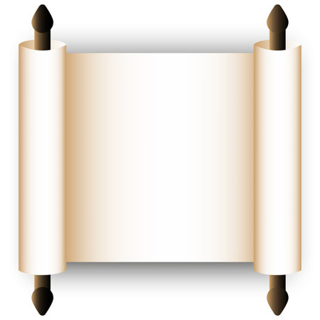 Old scroll with place for text. Vector illustration. Eps 10.のイラスト素材
