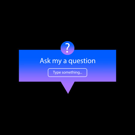 Ask me a question. User interface. Vector illustration. EPS 10.のイラスト素材