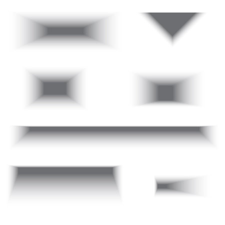 Gradient geometric shapes. Black and white design. Abstract vector pattern. Optical illusion.のイラスト素材